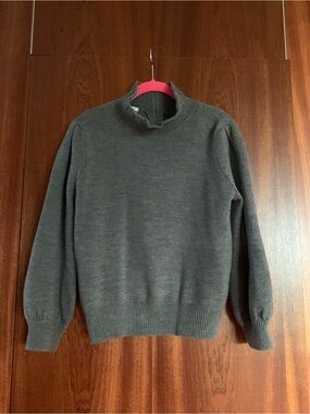 CO Women's Charcoal Gray Turtleneck Sweater